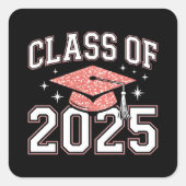 Klasse van 2025 Afstuderen- Trots Afstudeerder Kla Vierkante Sticker (Voorkant)