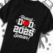 Klasse van 2025 Afstuderen Trotse Pap van Senior 2 T-shirt