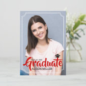 Klasse van 2025 afstuderen typografie foto kaart (Staand voorkant)