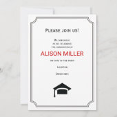 Klasse van 2025 afstuderen typografie foto kaart (Achterkant)