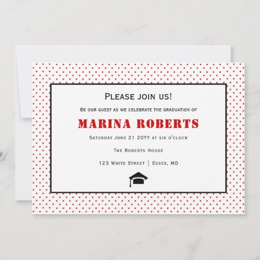 Klasse van 2025 afstuderen typografie foto kaart (Achterkant)