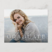 Klasse van 2025 afstuderen uitnodigingsaankondigin briefkaart (Voorkant)