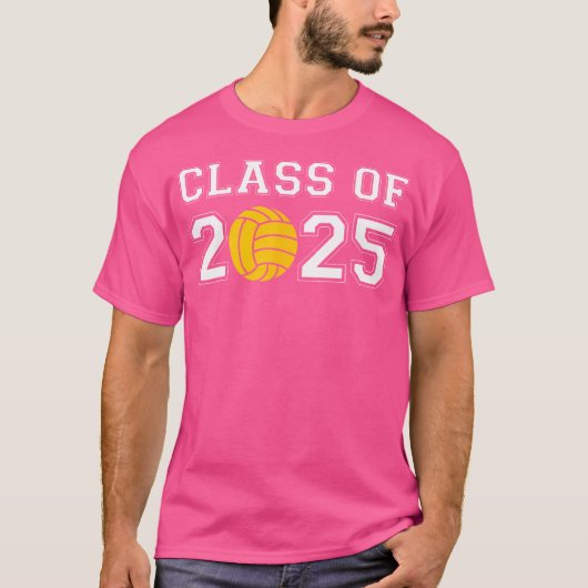 Klasse van 2025 Afstuderen Waterpolo Senior 2023 W T-shirt (Voorkant)