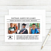 Klasse van 2025 Afstuderen Wit 3 Foto Afstuderen Kaart