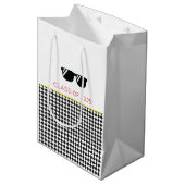 Klasse van 2025 Afstuderen Zonnebril Checker Fun Medium Cadeauzakje (Voorkant Gekanteld)