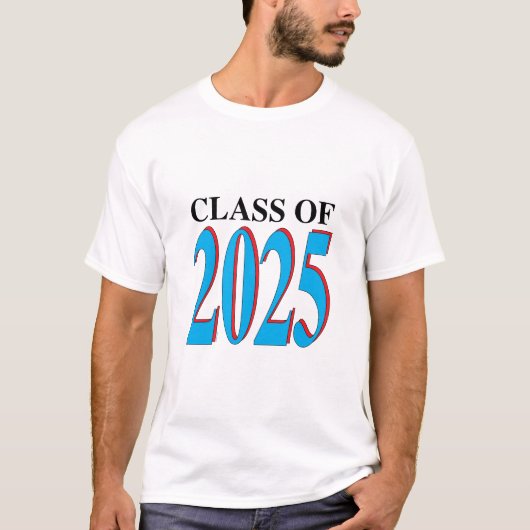 Klasse van 2025 Bewerken-de-kleuren T-shirt (Voorkant)