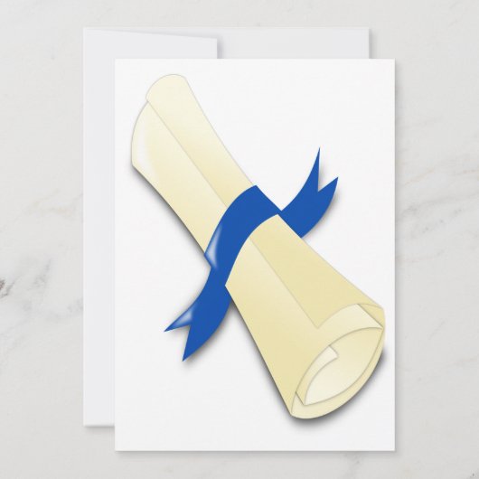 Klasse van 2025 blauw script afstuderen foto kaart (Achterkant)