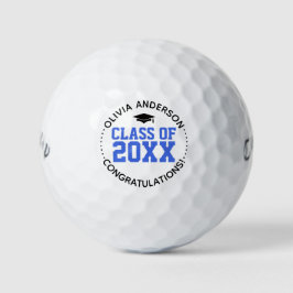 Klasse van 2025 Blue Afstuderen Gift Golfballen