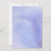 Klasse van 2025 Blue Waterverf Graduation Party Kaart (Achterkant)