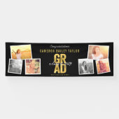 Klasse van 2025 Bold AFSTUDEERDER 6 Foto Graduatio Spandoek (Horizontaal)