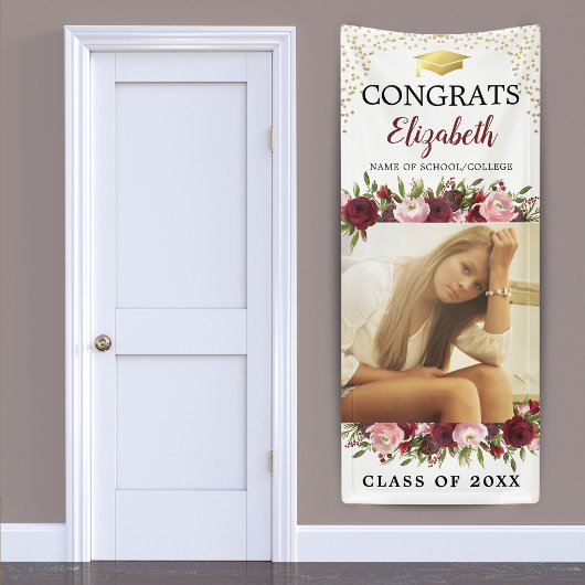 Klasse van 2025 Bourgogne Afstuderen Door Spandoek