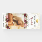 Klasse van 2025 Bourgogne Afstuderen Door Spandoek (Horizontaal)