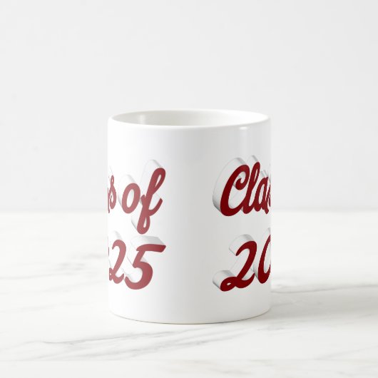 Klasse van 2025 Bourgogne script afstuderen Koffiemok (Center)