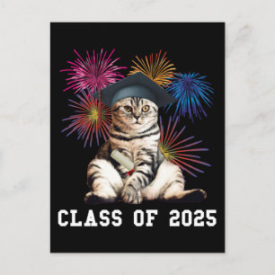 Klasse van 2025 Cat Lover Briefkaart