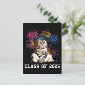 Klasse van 2025 Cat Lover Briefkaart (Staand voorkant)