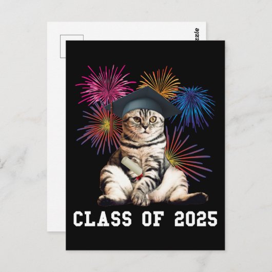 Klasse van 2025 Cat Lover Briefkaart (Voorkant / Achterkant)
