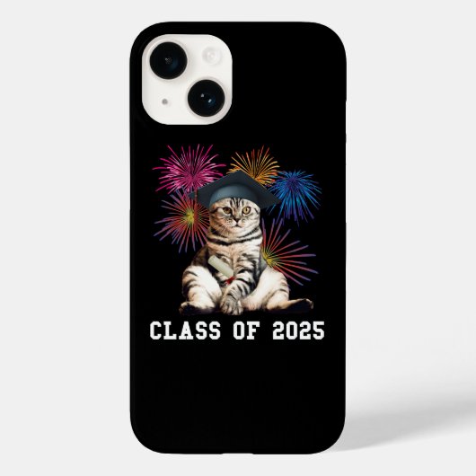 Klasse van 2025 Cat Lover Case-Mate iPhone Case (Achterkant)