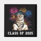 Klasse van 2025 Cat Lover Magneet (Voorkant)