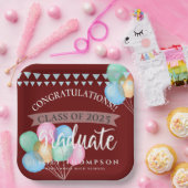 Klasse van 2025 Celebration Balloon Graduation Par Papieren Bordje (Feest)