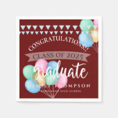 Klasse van 2025 Celebration Balloon Graduation Par Servet (Voorkant)