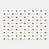 Klasse van 2025 Classic Afstudeerder Pet en ballon Inpakpapier Vel (Voorkant 3)