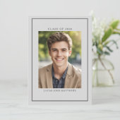 Klasse van 2025 Classic Custom Photo Afstuderen Kaart (Staand voorkant)