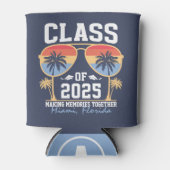 Klasse van 2025 Custom Afstuderen Trip Group Blikjeskoeler (Voorkant)