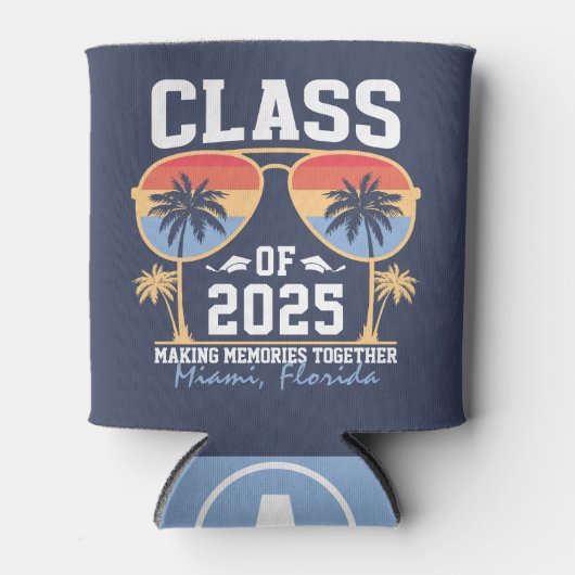 Klasse van 2025 Custom Afstuderen Trip Group Blikjeskoeler (Voorkant)