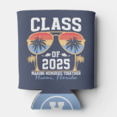 Klasse van 2025 Custom Afstuderen Trip Group Blikjeskoeler (Achterkant)