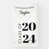 Klasse van 2025 Custom Graduation Party College Af Spandoek (Verticaal)