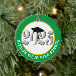 Klasse van 2025 Custom Photo Afstuderen Keramisch Ornament