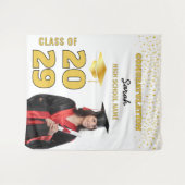 Klasse van 2025 Custom Photo Graduation Party Wandkleed (Voorkant (horizontaal))
