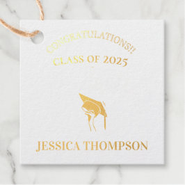 Klasse van 2025 Dank u Foto Afstuderen Bedankjes Labels