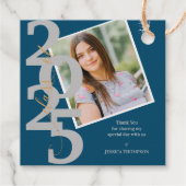 Klasse van 2025 Dank u Foto Afstuderen Bedankjes Labels (Achterkant)