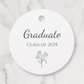 Klasse van 2025 Eenvoudige Botanische Graduation P Bedankjes Labels (Voorkant)