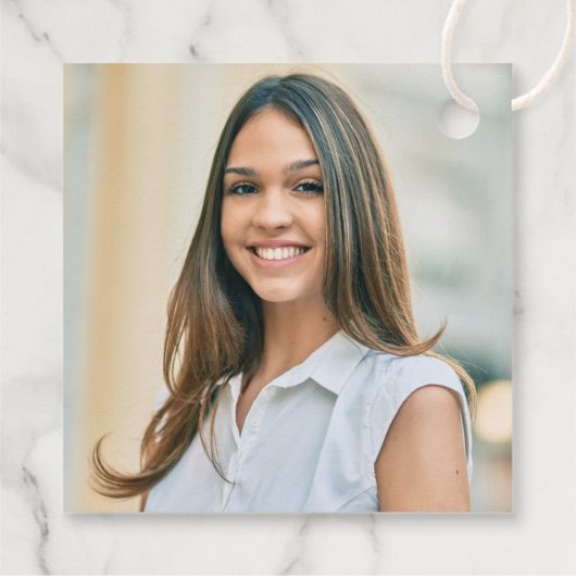 Klasse van 2025 Elegant Blush Gold Graduation Part Bedankjes Labels (Achterkant)