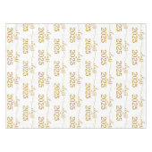 Klasse van 2025 Elegant Gold Script Tafelkleed (Voorkant (Horizontaal))