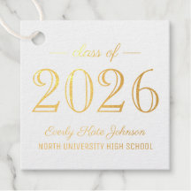 Klasse van 2025 Elegant Graduation Party Gold