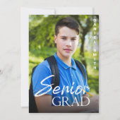 Klasse van 2025 Elegant Senior Afstudeerder Aankon Kaart (Voorkant)