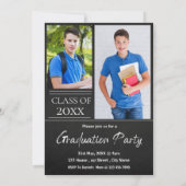 Klasse van 2025 Elegant Senior Afstudeerder Aankon Kaart (Achterkant)