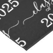 Klasse van 2025 Elegant Zwart-wit Tafelkleed (Gekanteld)
