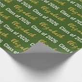 Klasse van 2025 en de naam van de afgestudeerde gr cadeaupapier (Hoek)