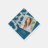 Klasse van 2025 Foto Afstuderen Bedankt Party Servet (Hoek)