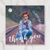 Klasse van 2025 Foto Afstuderen Dank u Bedankjes Labels (Voorkant)