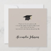 Klasse van 2025 Foto Afstuderen Dank u Bedankkaart (Achterkant)