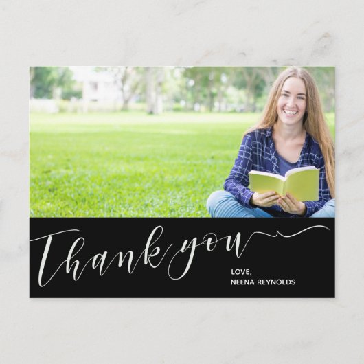 Klasse van 2025 Foto Afstuderen Dank u Briefkaart (Voorkant)