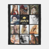 Klasse van 2025 Foto Afstuderen Gift Fleece Deken (Voorkant)