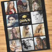 Klasse van 2025 Foto Afstuderen Gift Fleece Deken
