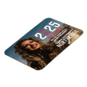 Klasse van 2025 foto afstuderen in moderne stijl magneet (Linkerzijde)