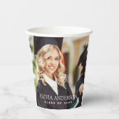 Klasse van 2025 Foto Afstuderen Papieren Bekers (Voorkant)